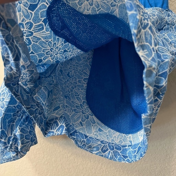 North Face Floral Blue Women Swim Trunks size medium - Picture 7 of 8